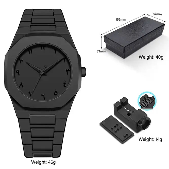 Black Arabic Watch