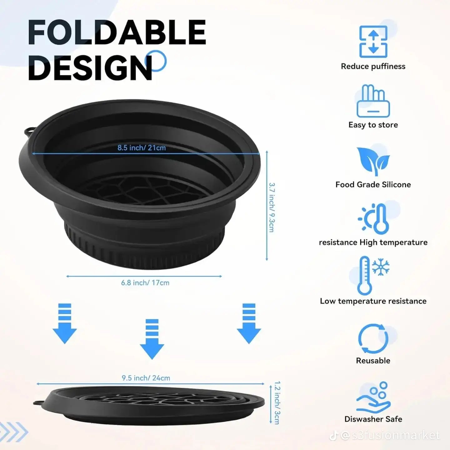 Facial Ice Bath | Foldable Bowl