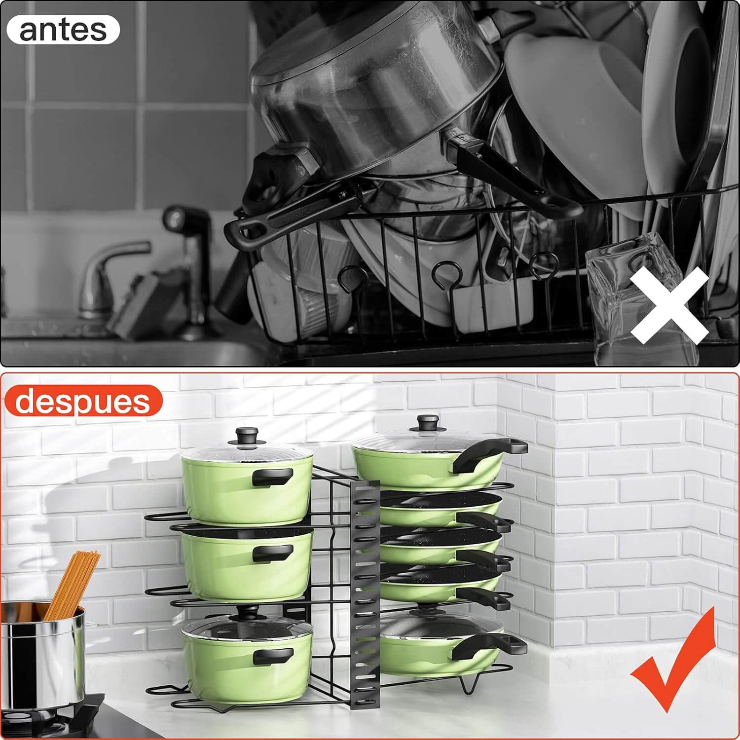 SpaceSaver Pan Rack 3-in-1