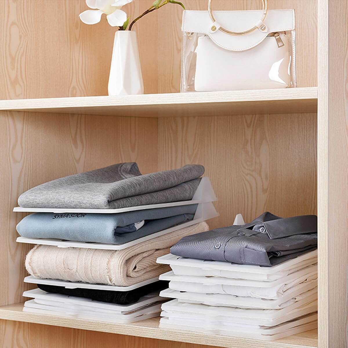 Stackable Closet Organizer | 10 pcs