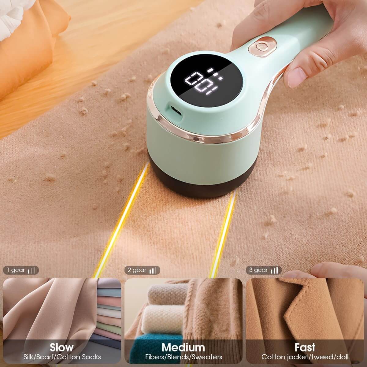 Rechargeable lint remover | Keep Fabric Looking New