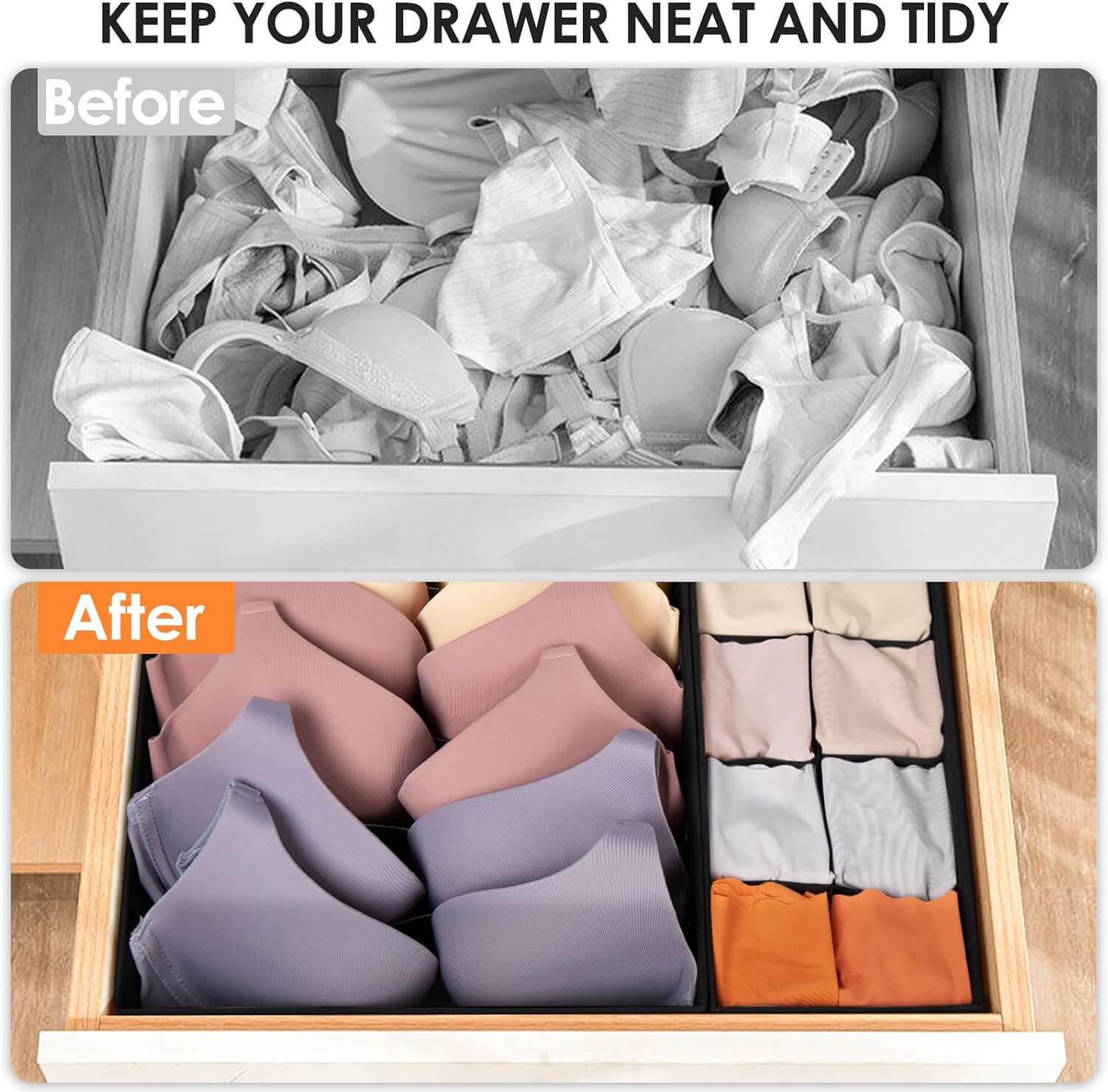 Drawer Organizer (Set of 4) – Your Secret to a Tidy Drawer