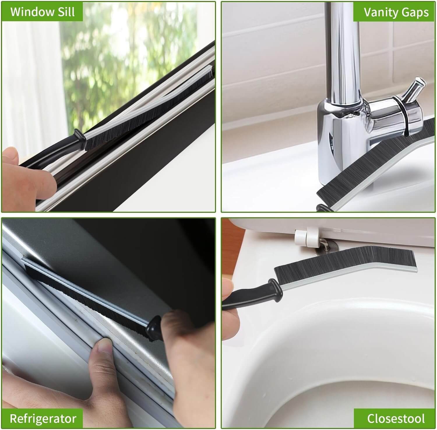 Multifunctional Gap & Crevice Cleaning Brush – Reach Every Tight Spot (2-pcs)