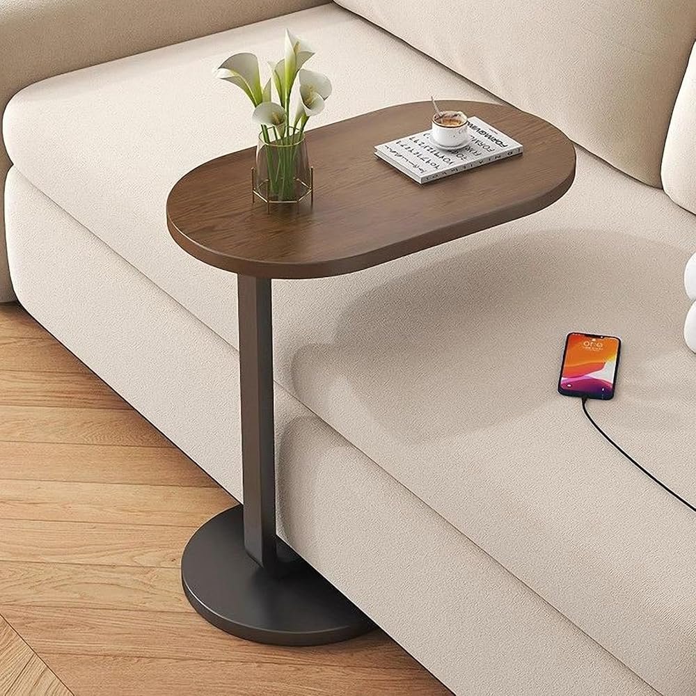 C-shaped side table