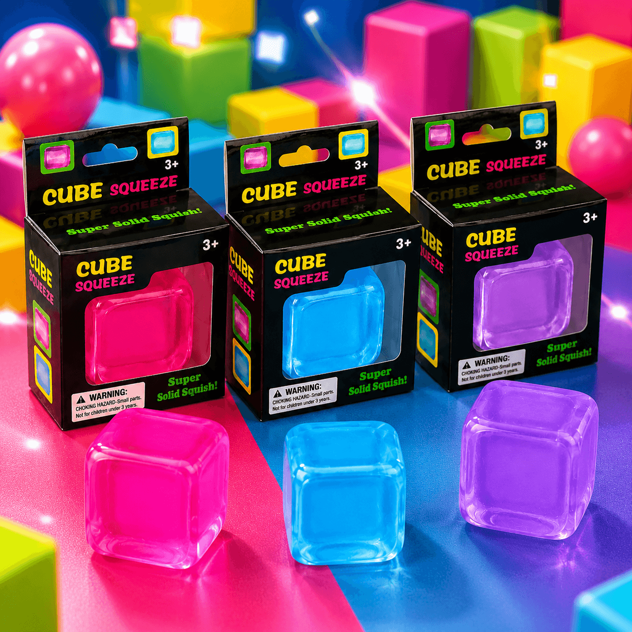 Glow Squish Cube