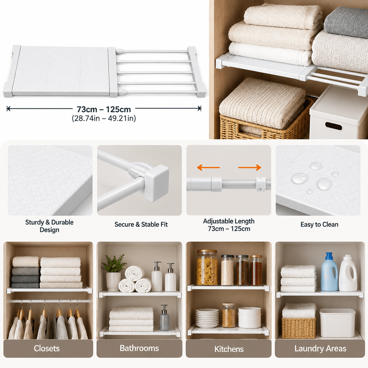 Adjustable Organizer Shelf