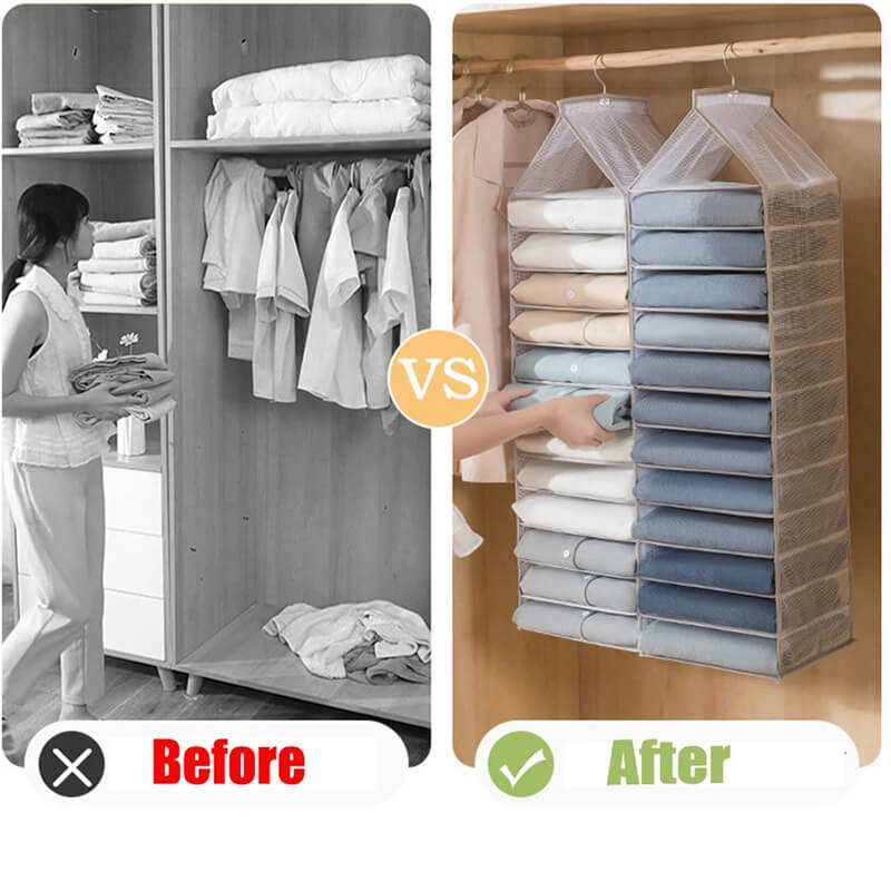 Hanging Clothing Storage | 7 Shelves