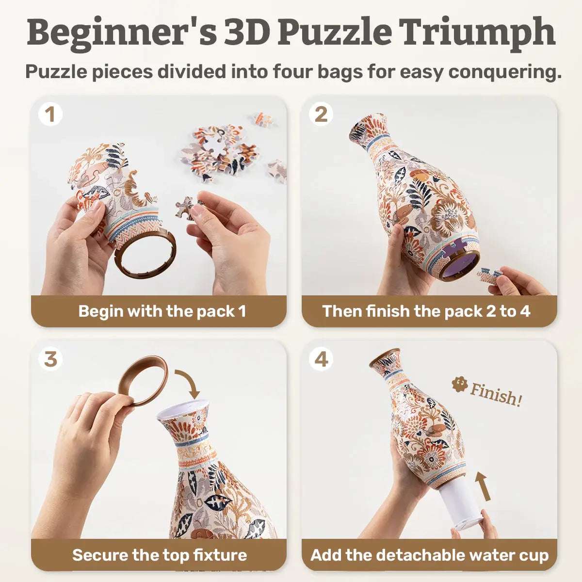 3D Puzzle Vase