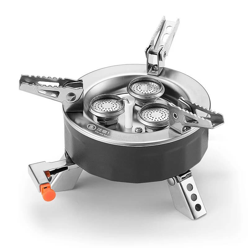 3 Burners Portable Gas Stove | Stainless Steel | + FREE Gas butane