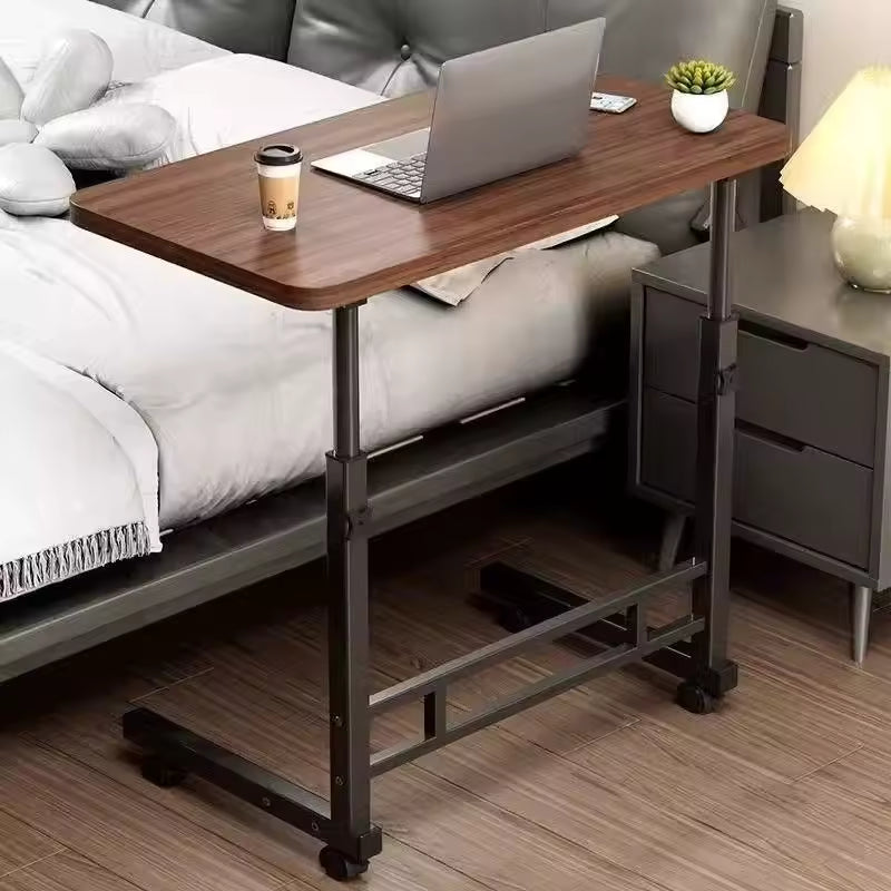 Adjustable Side Table with Wheels