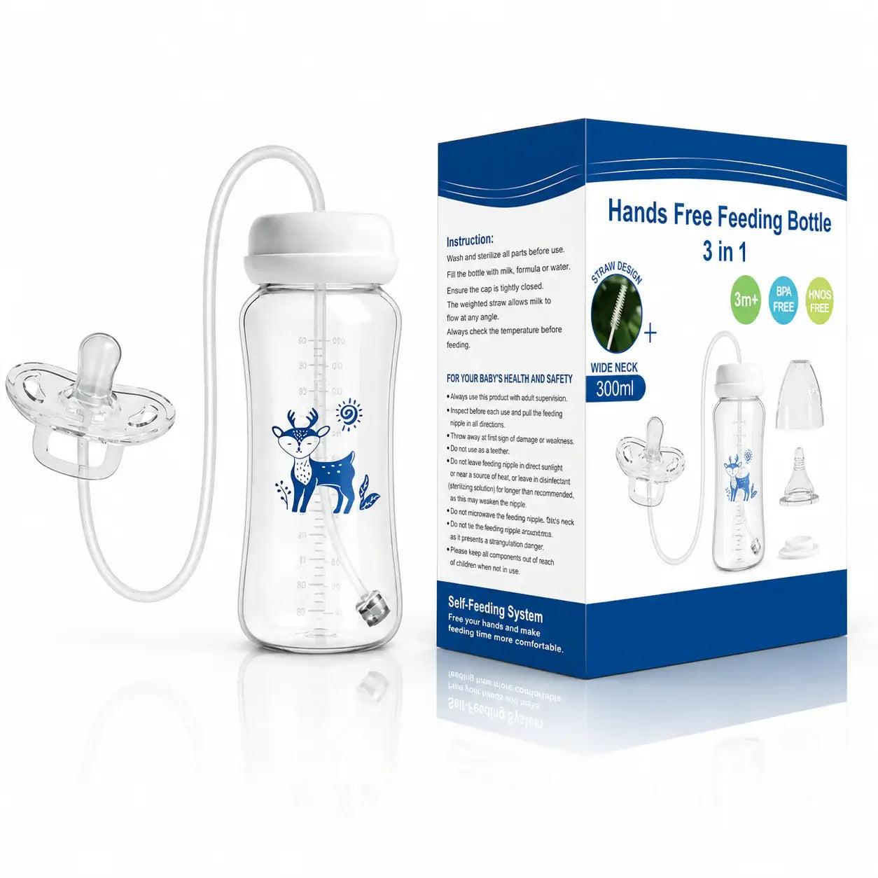 Hands-Free Feeding Baby Bottle