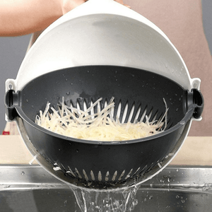 9-In-1 Rotate Vegetable Cutter Basket