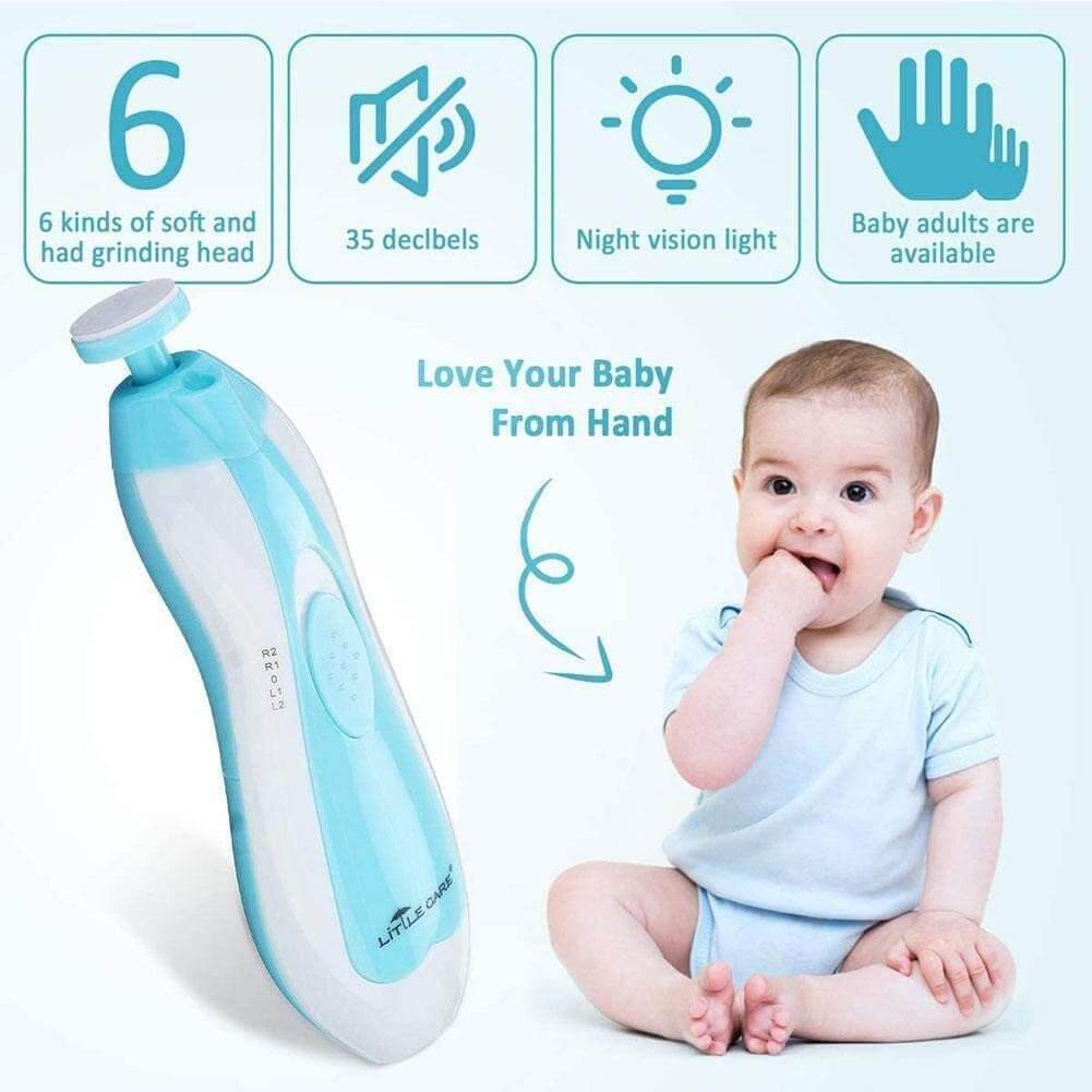 Gentle Electric Baby Nail Trimmer | 6-in-1
