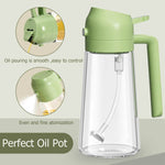 2-in-1 oil Bottle | dispenser and spray bottle | 470ml