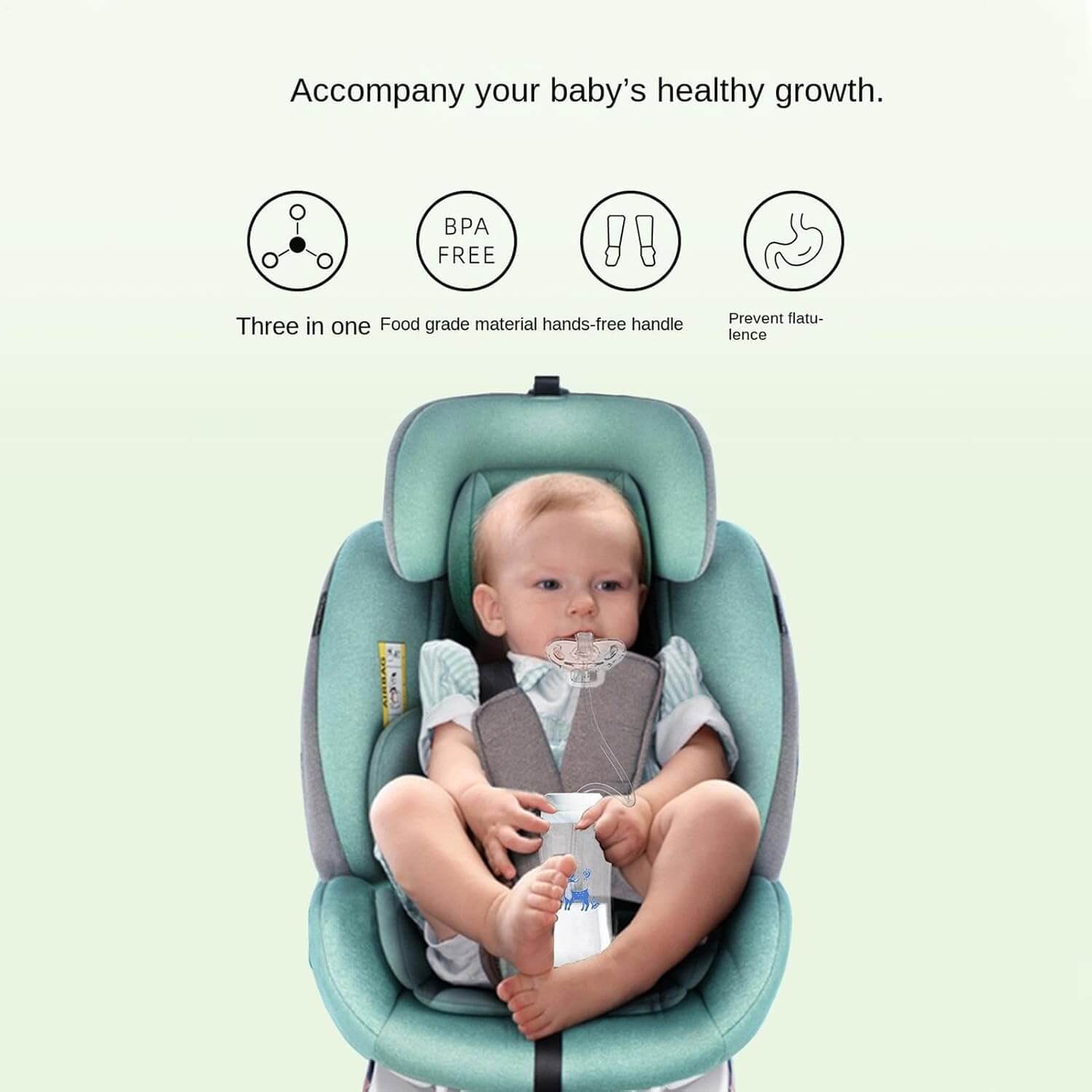 Hands-Free Feeding Baby Bottle