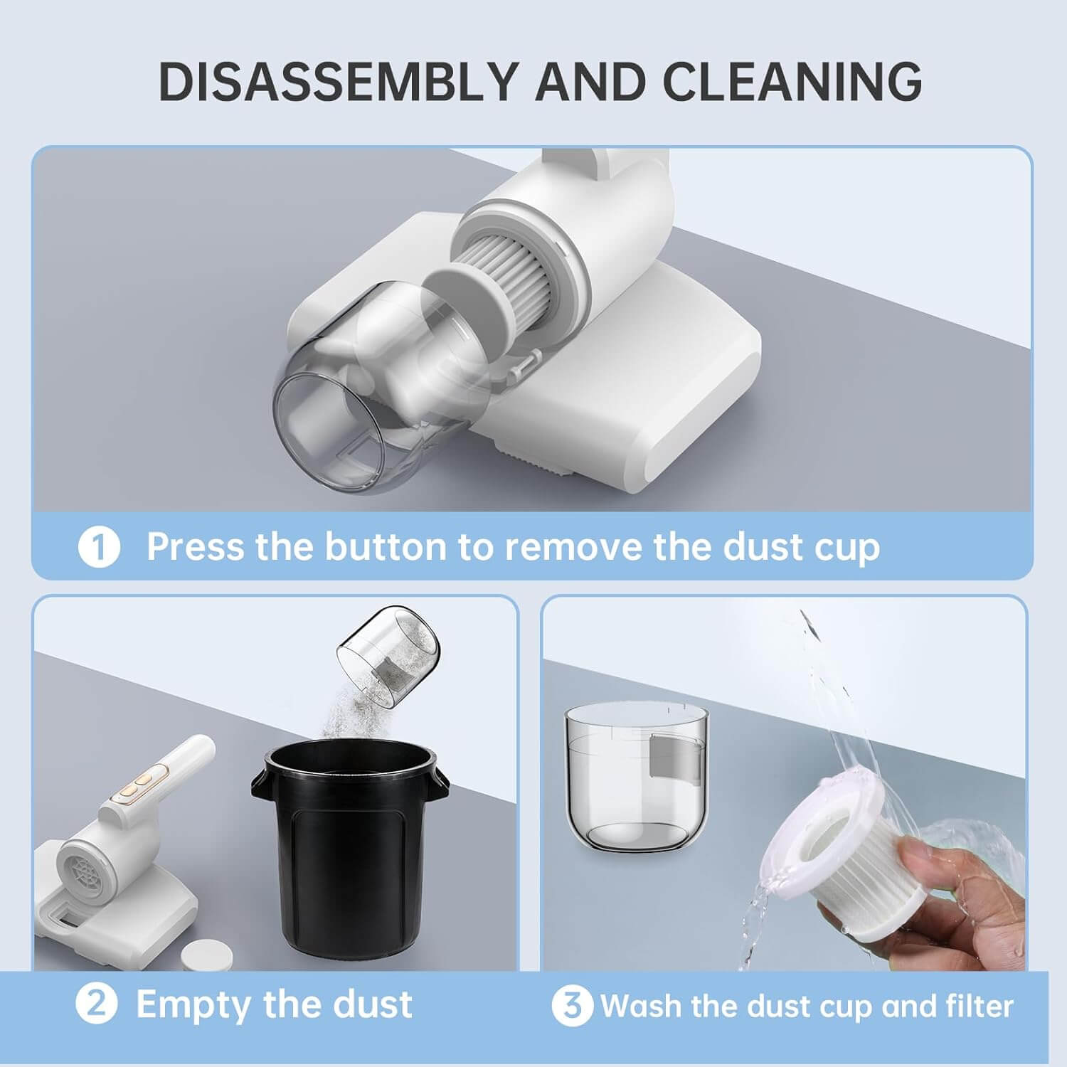 Rechargeable Bed Vacuum Cleaner | Sleep Healthier