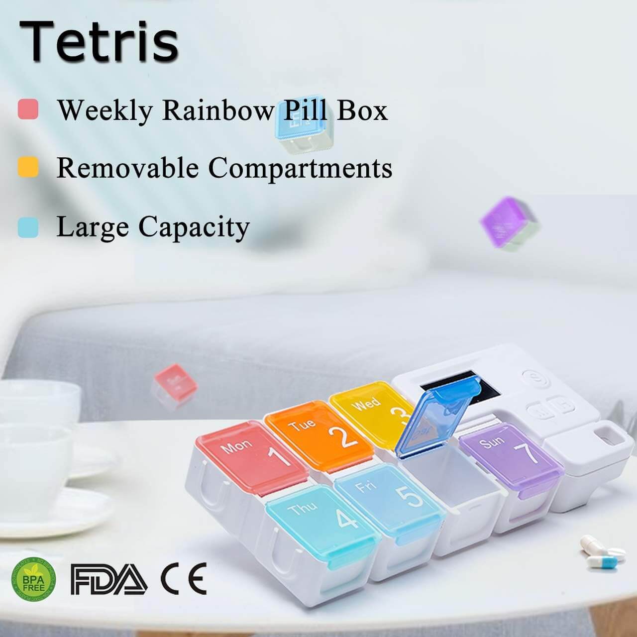 Smart Pill Organizer With Reminder Alarm