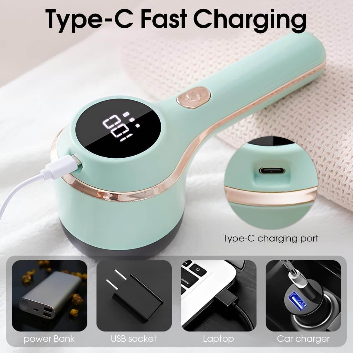 Rechargeable lint remover | Keep Fabric Looking New