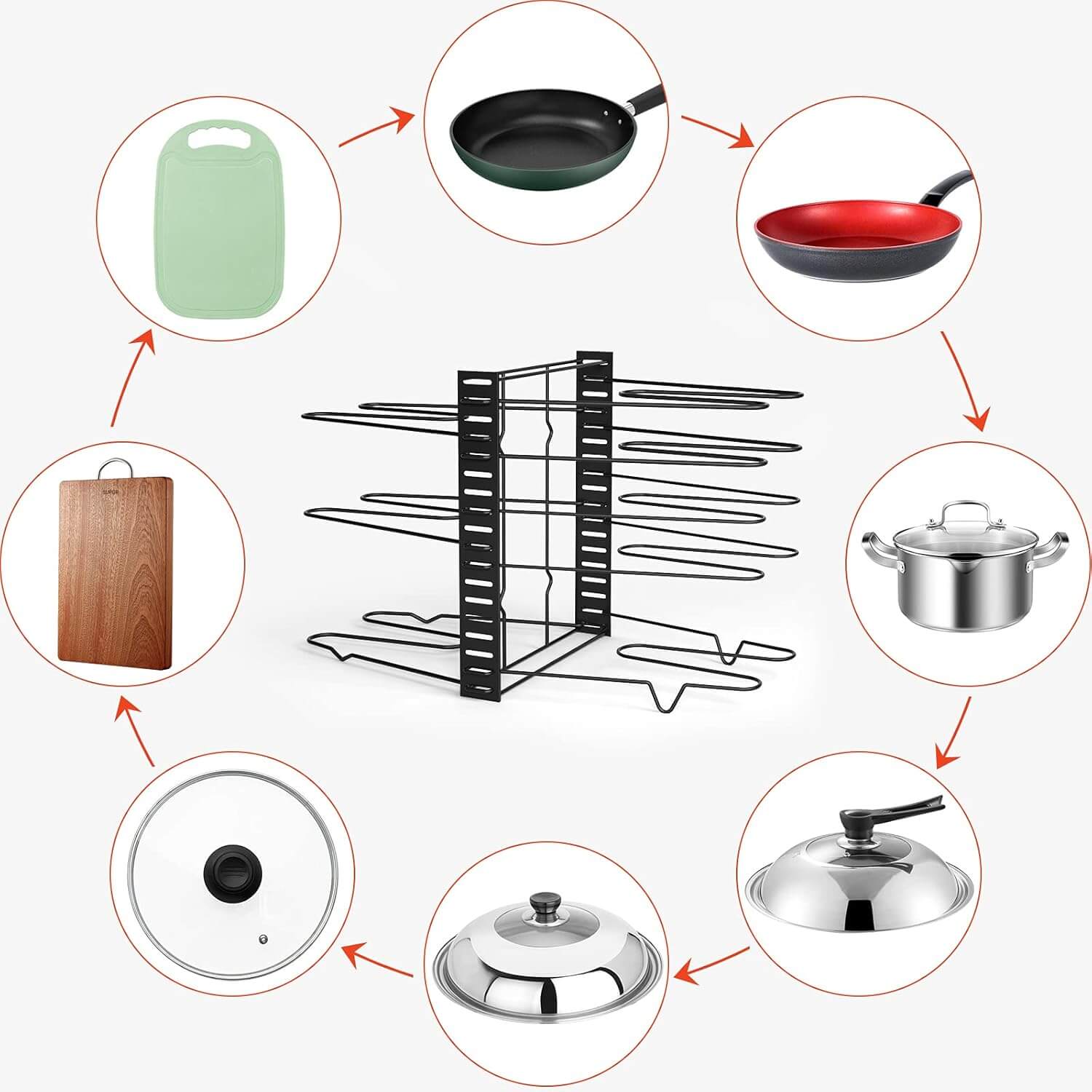 SpaceSaver Pan Rack 2-in-1
