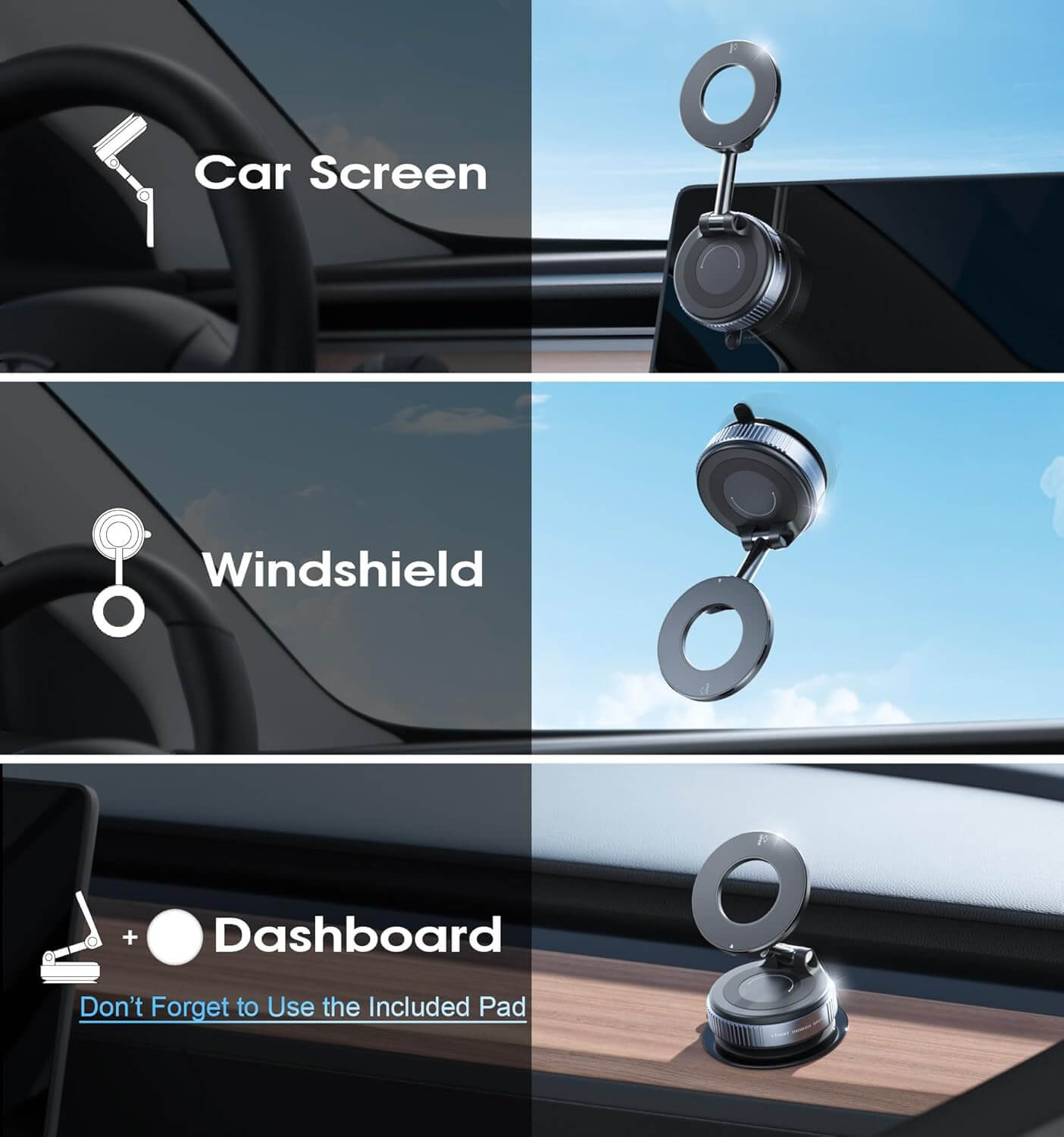 Vacuum Magnetic Phone Holder