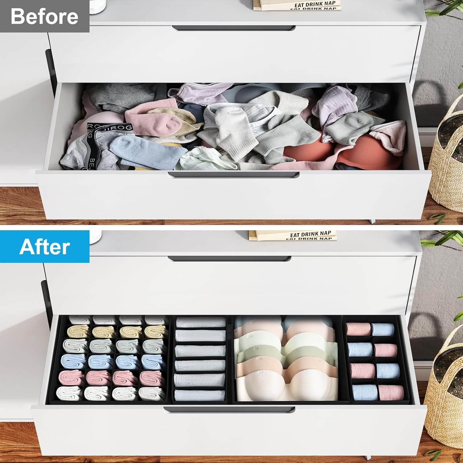 Drawer Organizer (Set of 4) – Your Secret to a Tidy Drawer