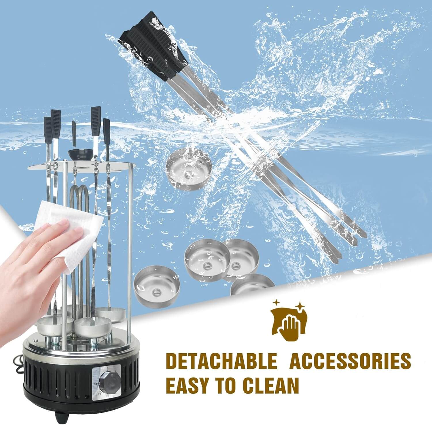 360° Rotisserie Cooking