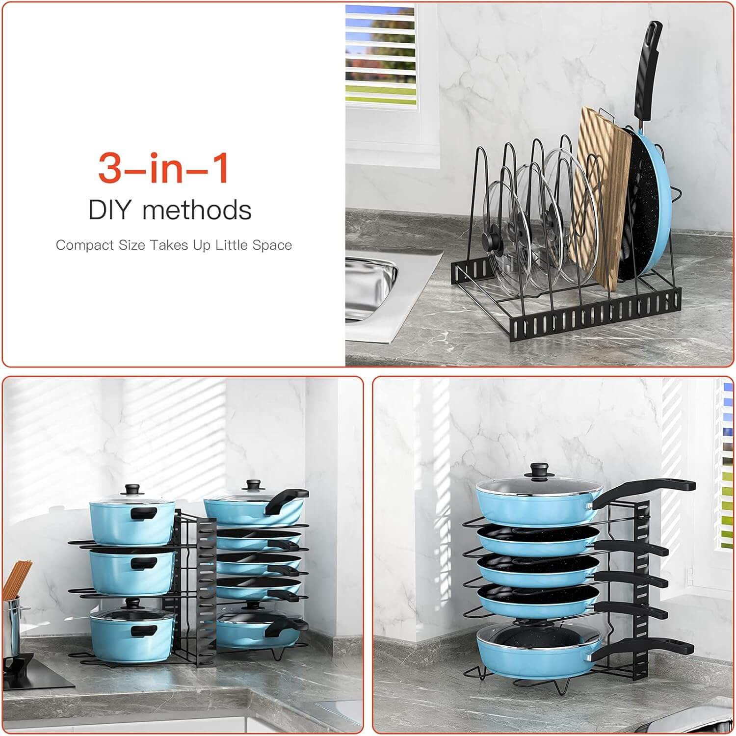 SpaceSaver Pan Rack 2-in-1