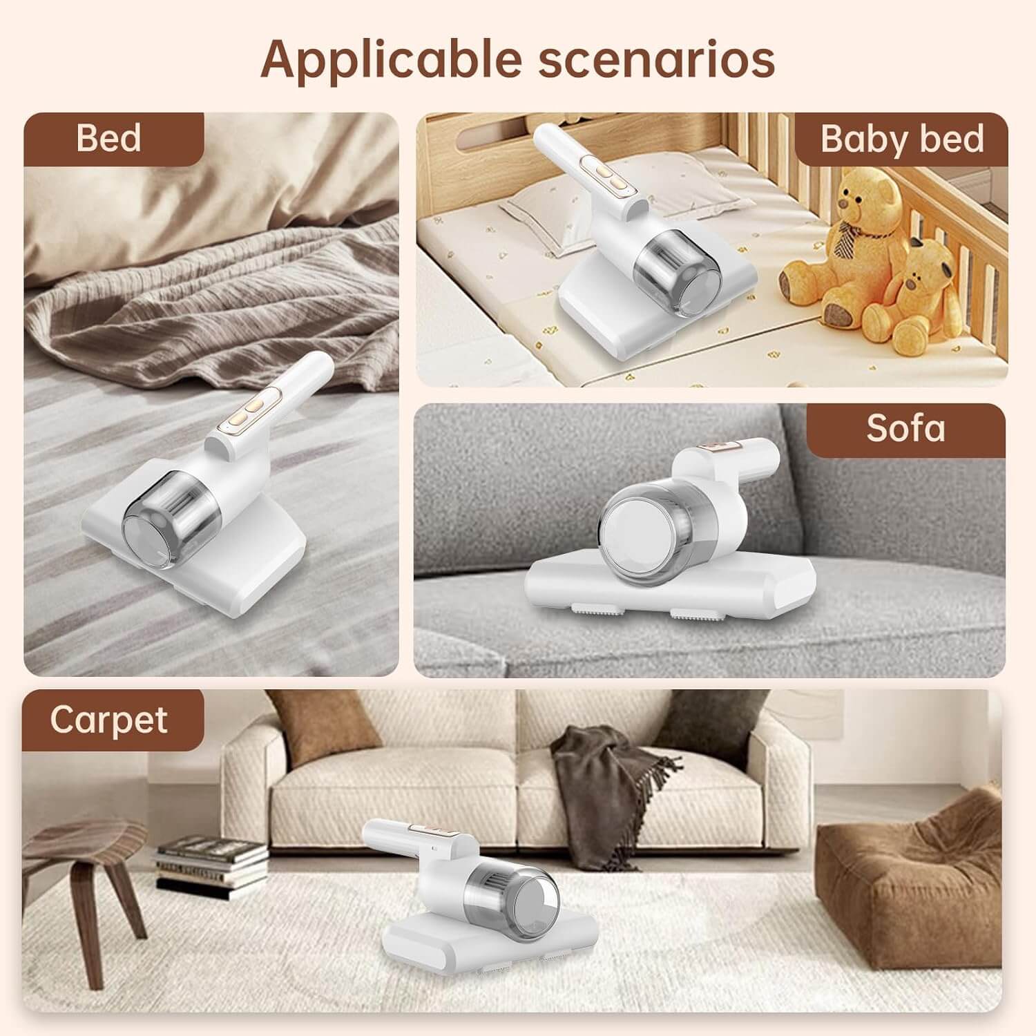 Rechargeable Bed Vacuum Cleaner | Sleep Healthier