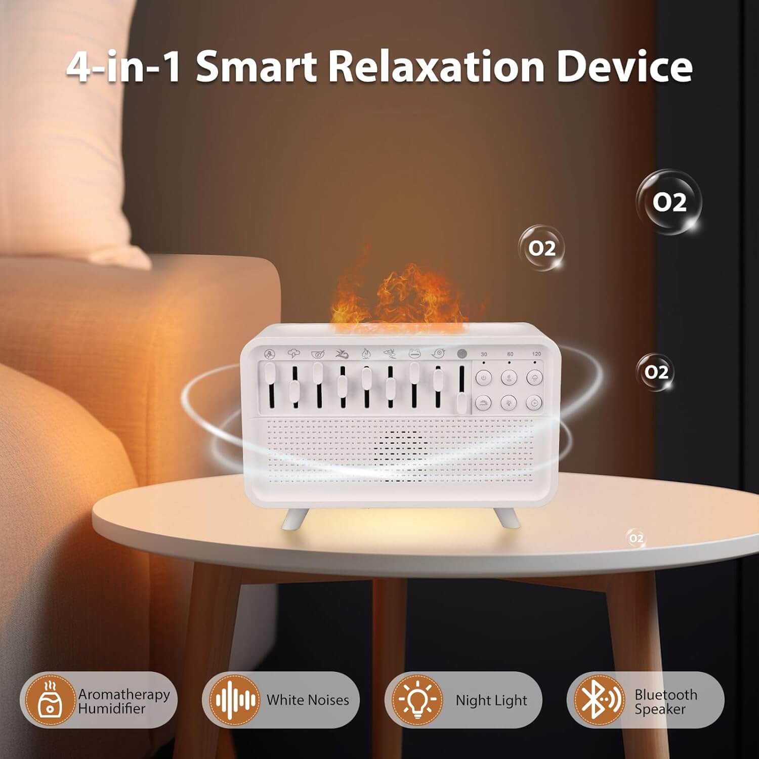 All-in-One Sleep & Relaxation Machine with 8 Nature Sounds