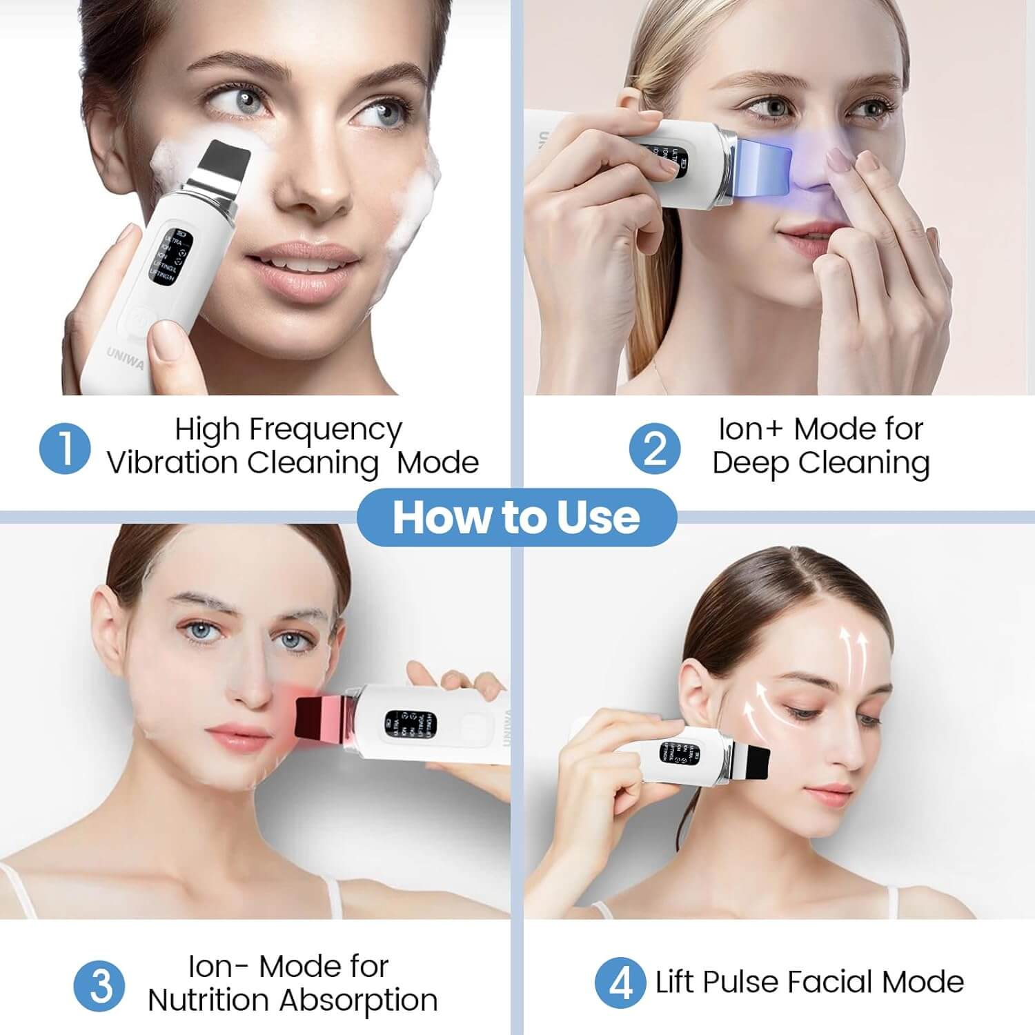 Facial Skin Scrubber | Deep Clean & Glowing Skin