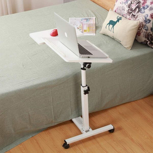 Foldable Laptop Table with Wheels