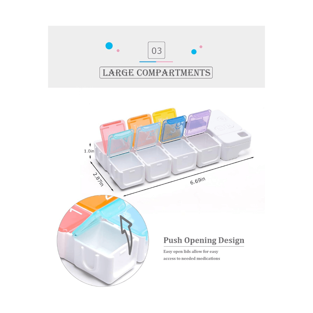 Smart Pill Organizer With Reminder Alarm