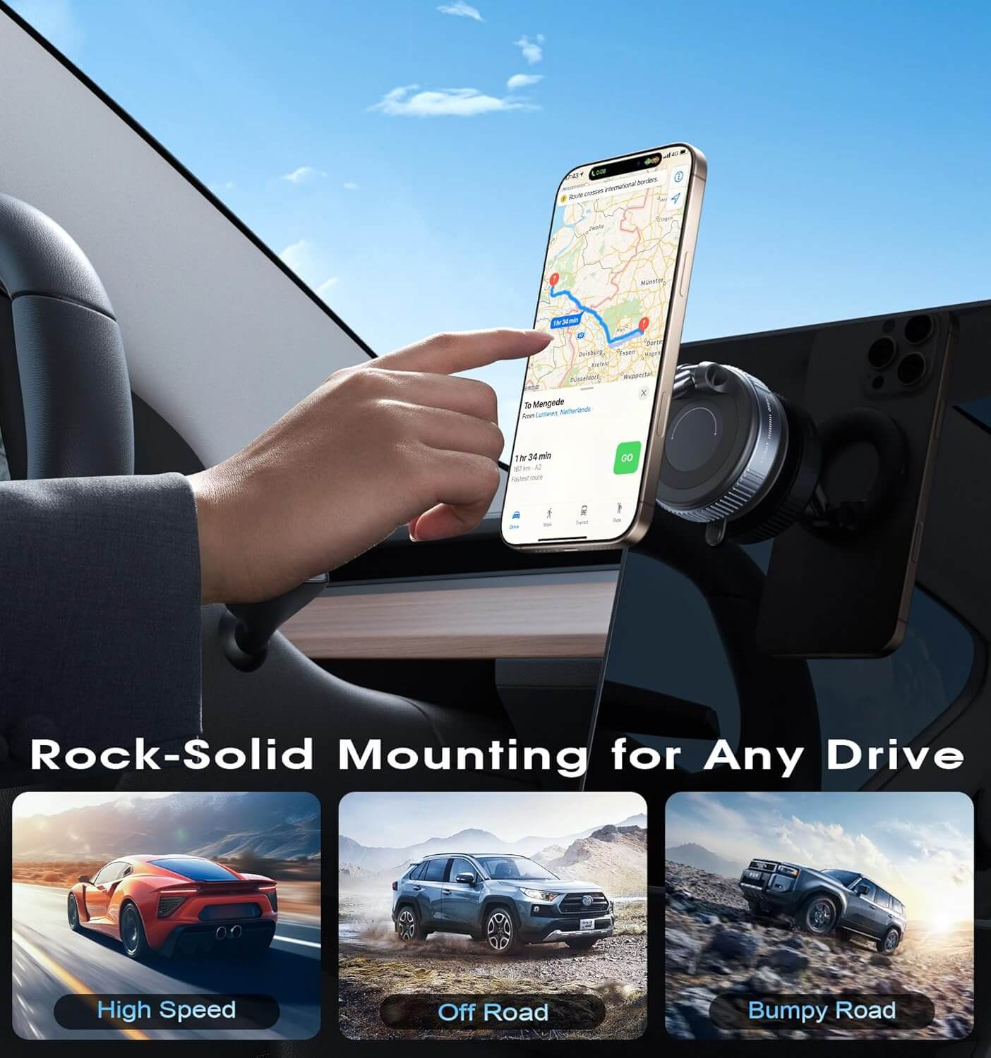 Vacuum Magnetic Phone Holder