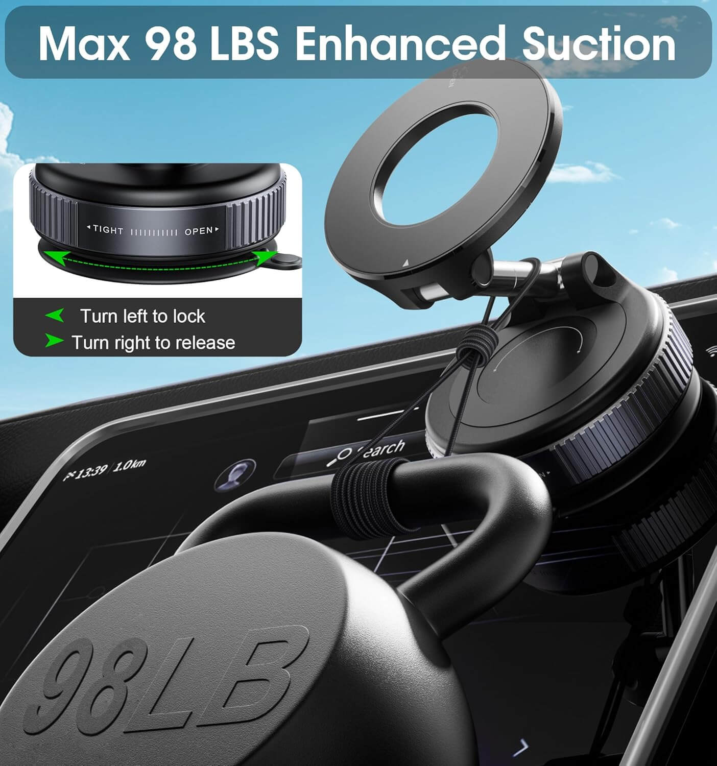 Vacuum Magnetic Phone Holder