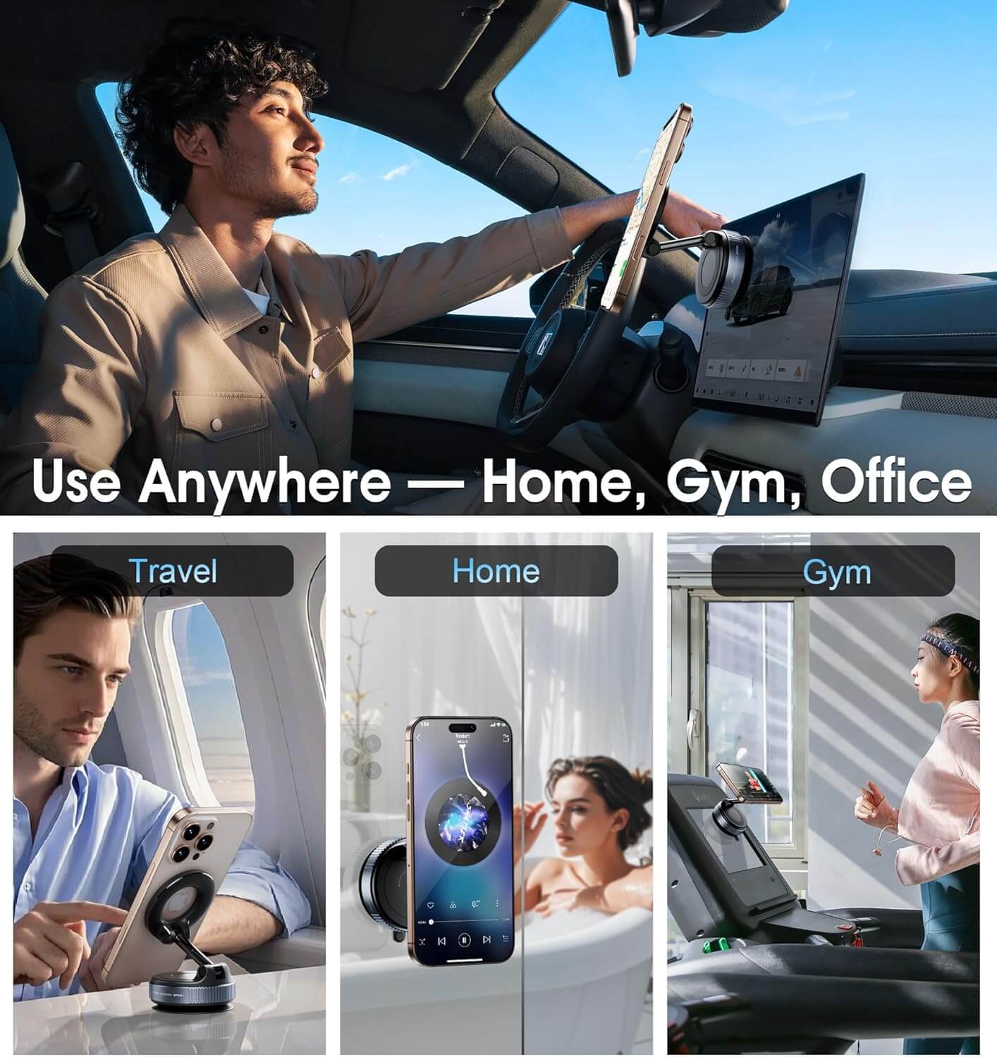 Vacuum Magnetic Phone Holder