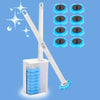 Disposable Toilet Brush Set | +FREE 8 Replacement Heads