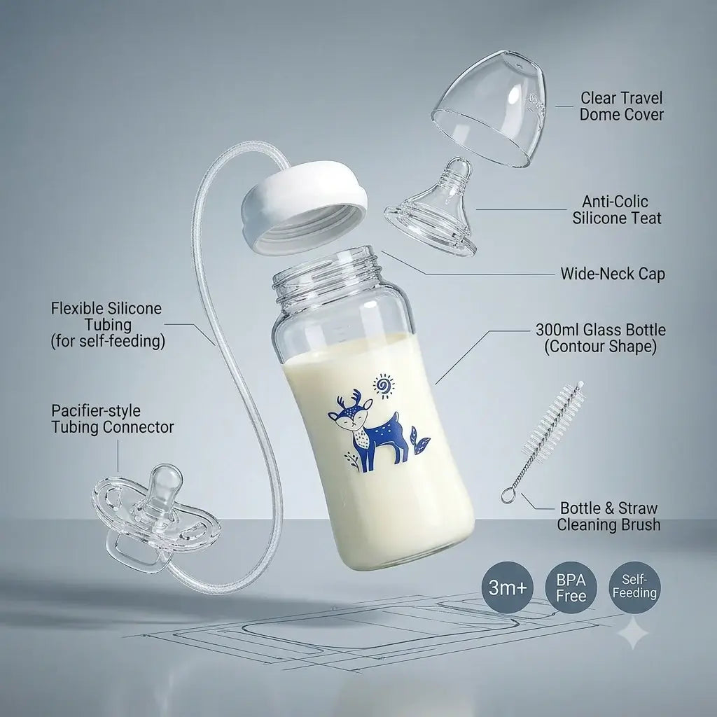 Hands-Free Feeding Baby Bottle
