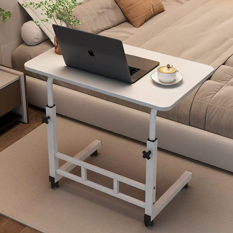 Adjustable Side Table with Wheels