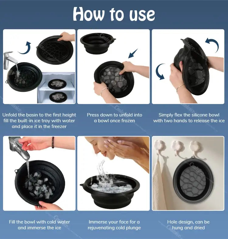 Facial Ice Bath | Foldable Bowl