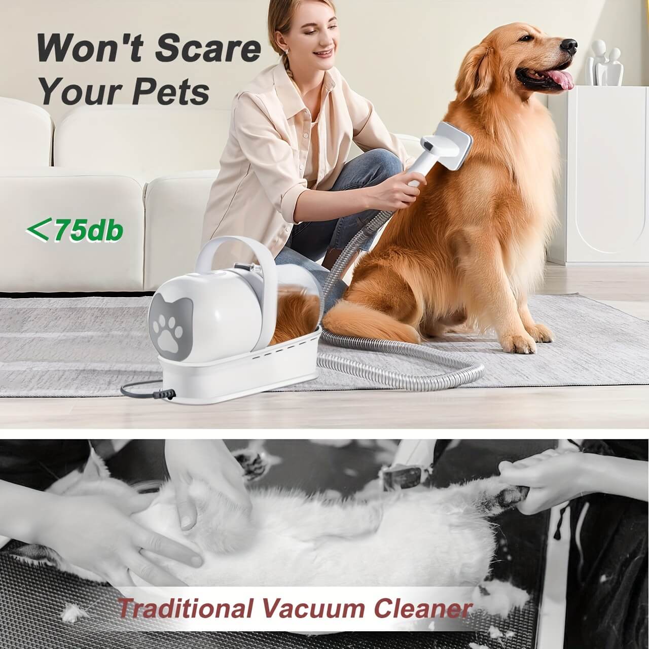 Pet Grooming Vacuum Kit | 7 Pet Grooming Tools