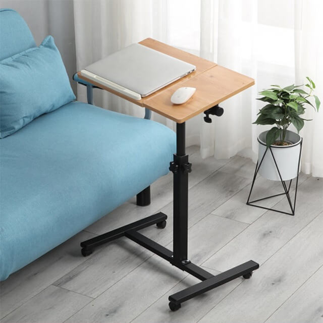 Foldable Laptop Table with Wheels