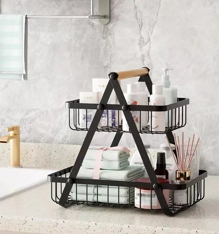 2 tier fruit basket stand | Stylish, Organized & Space-Saving!