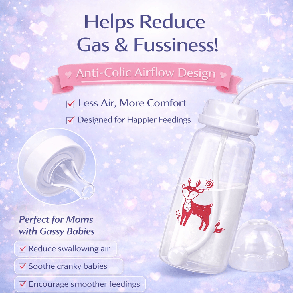 Hands-Free Feeding Baby Bottle