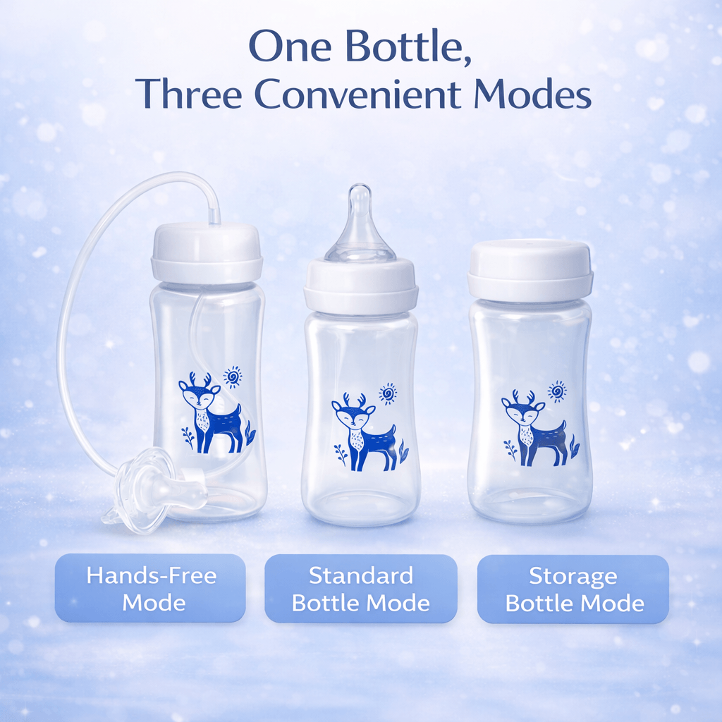 Hands-Free Feeding Baby Bottle