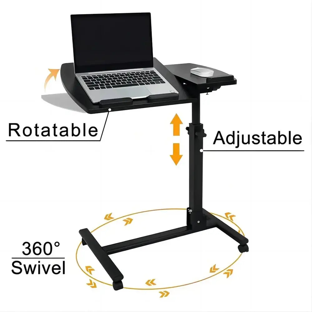 Foldable Laptop Table with Wheels