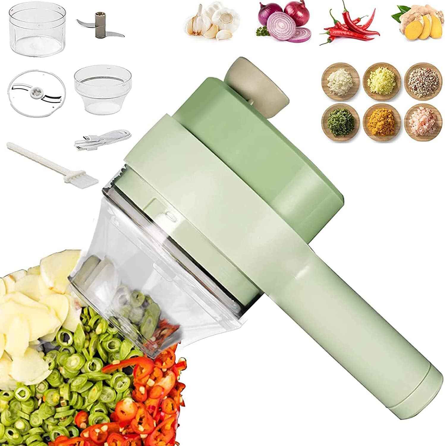 Handheld Electric Vegetable Cutter | 4-in-1 - Plan’H